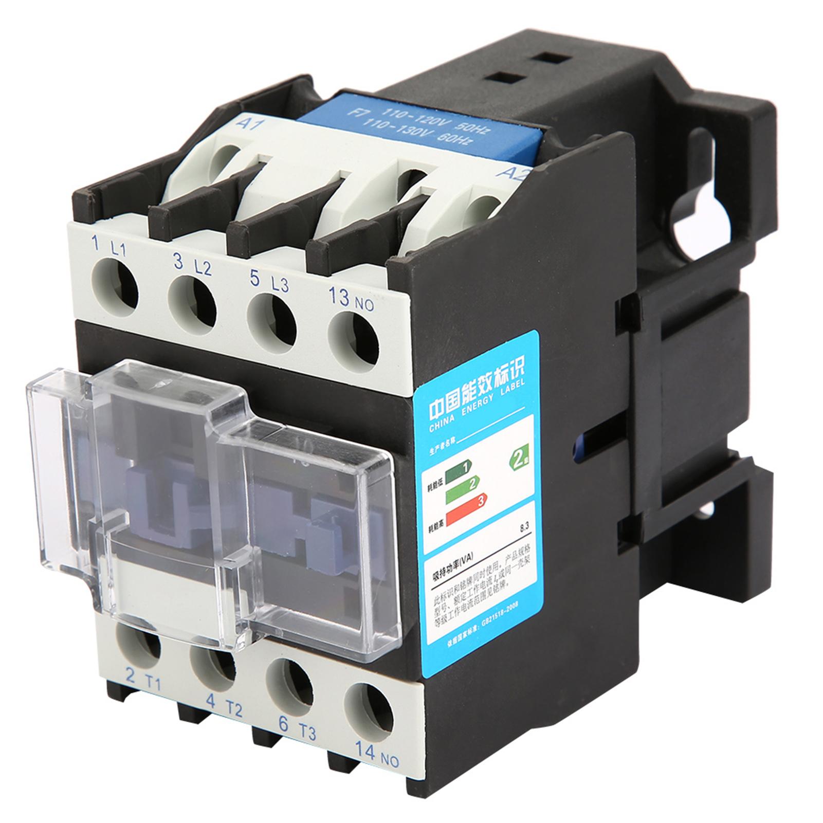 

CJX2‑25 Rail Mount Contactor Industrial Electric Contactor (110VAC)