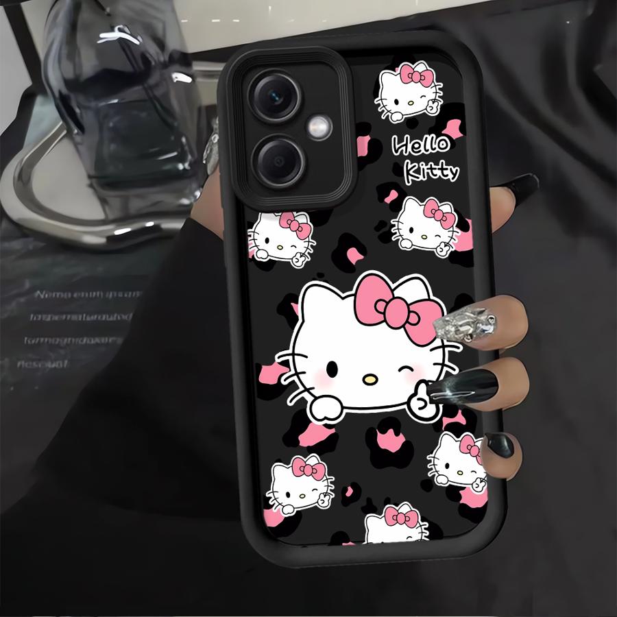 Hello Kitty Leopard Print Pattern Case for Xiaomi Redmi Note 14 Pro Plus 9s 10S 11 12 12S 10 11S Note 13 Phone Cover