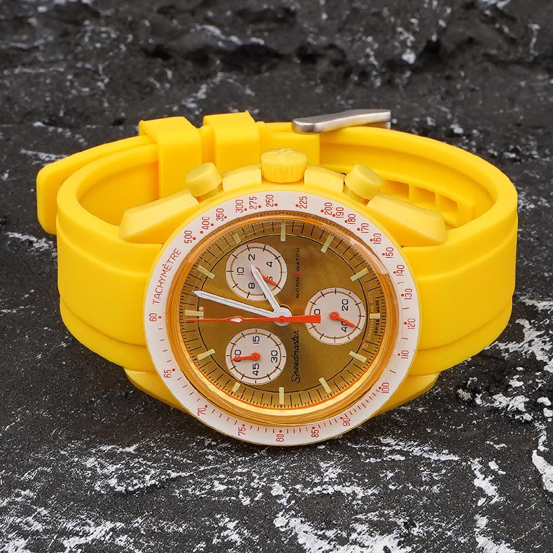 For Omega Swatch Co Branded Watch Band Silicone Planet System Curved Silicone For Rolex Water Ghost Watch Band 18mm 19mm 20mm 21mm 22mm