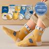 25 Nouvelles Chaussettes en Coton Mi-Mollet Couleur Unie pour Filles Automne/Hiver