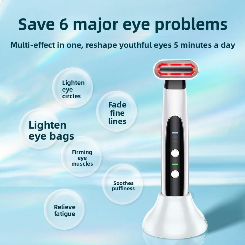 Instrument do pielęgnacji oczu Ems Lifting i Ujędrnianie Domowy Instrument do Wprowadzania w Okolice Oczu Gorący Kompres Wzór Świetlny Masażer do Twarzy