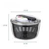 2 in 1 Manual Pressing Fruit and Vegetable Dehydrator Water Thrower Spinner Home Kitchen Fruit Salad Dehydrator Washing Basket