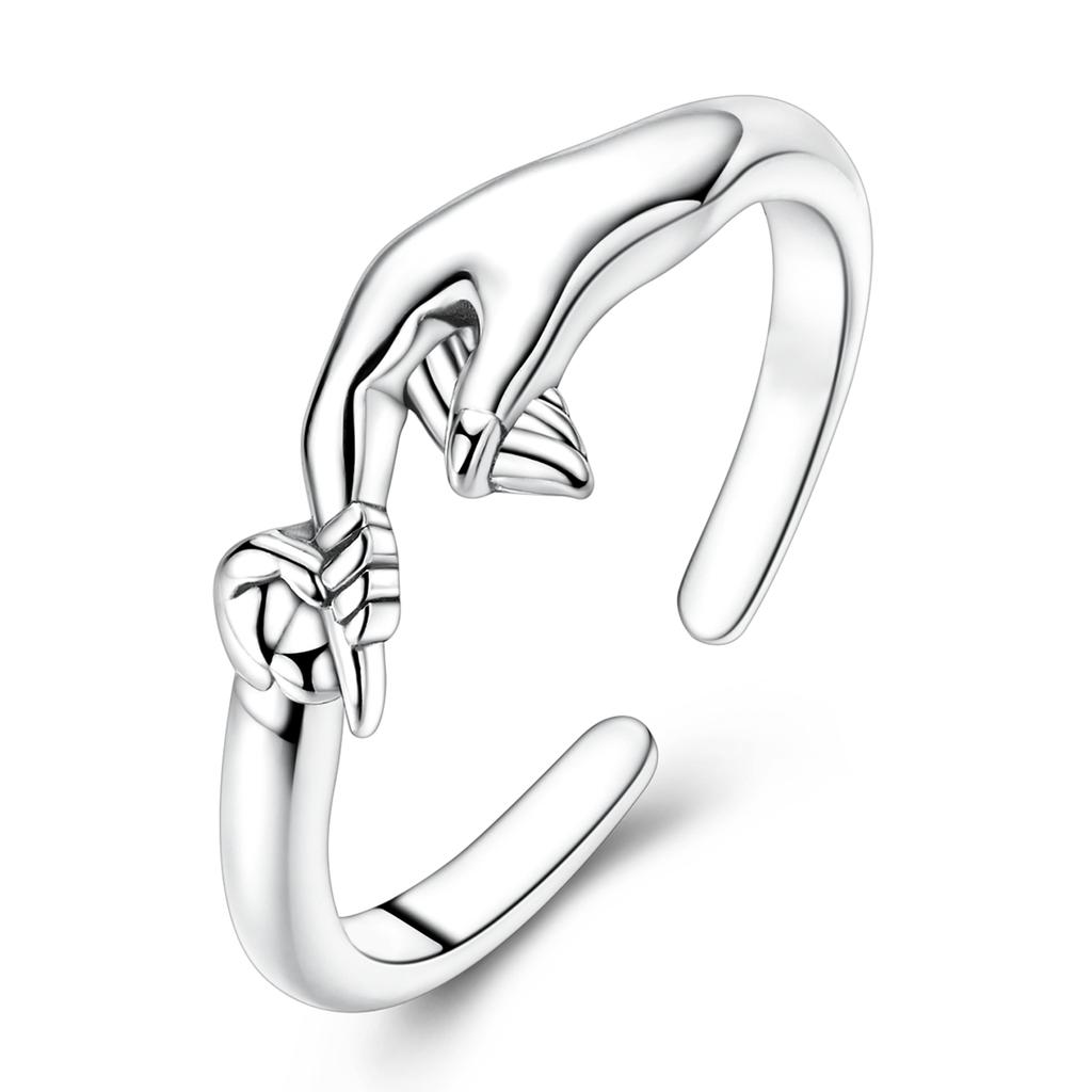 925 Silver Open Ring Gold Color Rotate Star Wing Ring For Men Woman Trendy Styles Yoof Gift Fahsion Jewelry