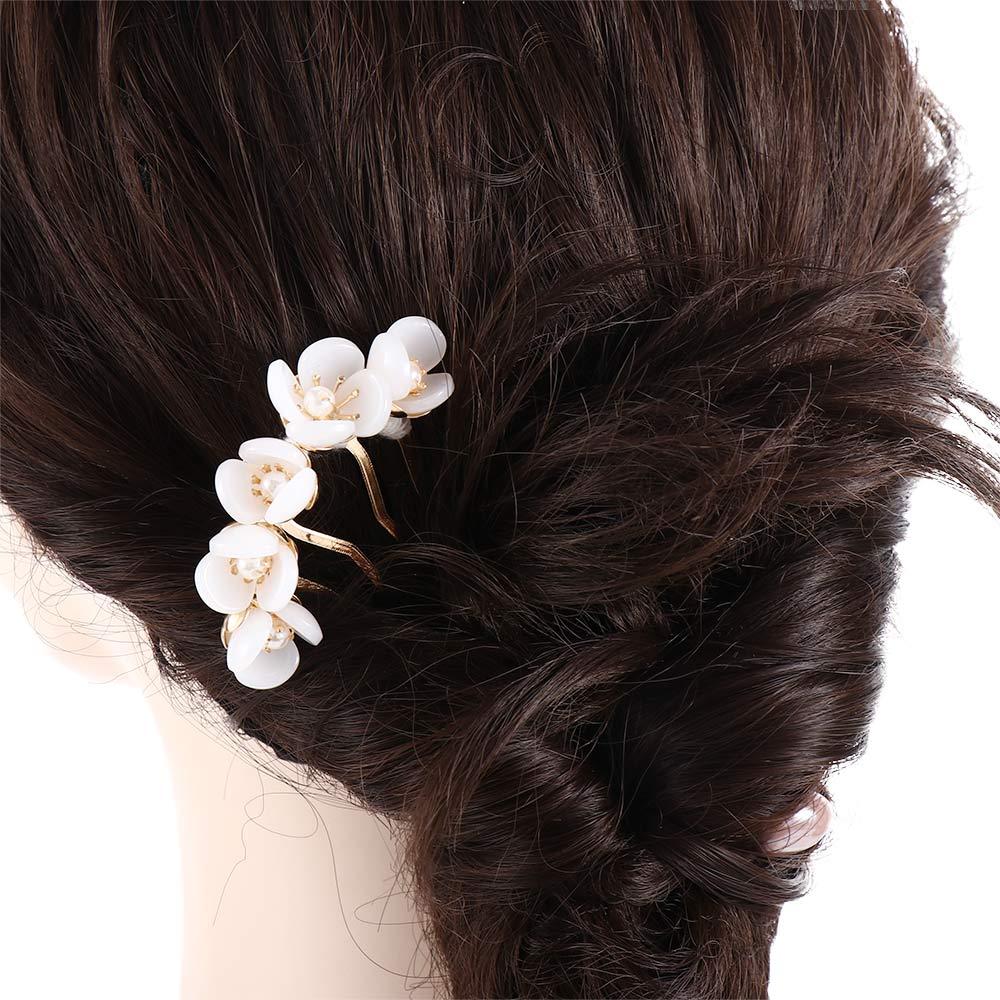 For Girls Hanfu Disk Hair For Women U Shaped Hairpin Hair Fork Hair Accessories Flowers Hair Stick