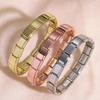 European and American Italian Stainless Steel Elastic DIY Splicing Bracelet