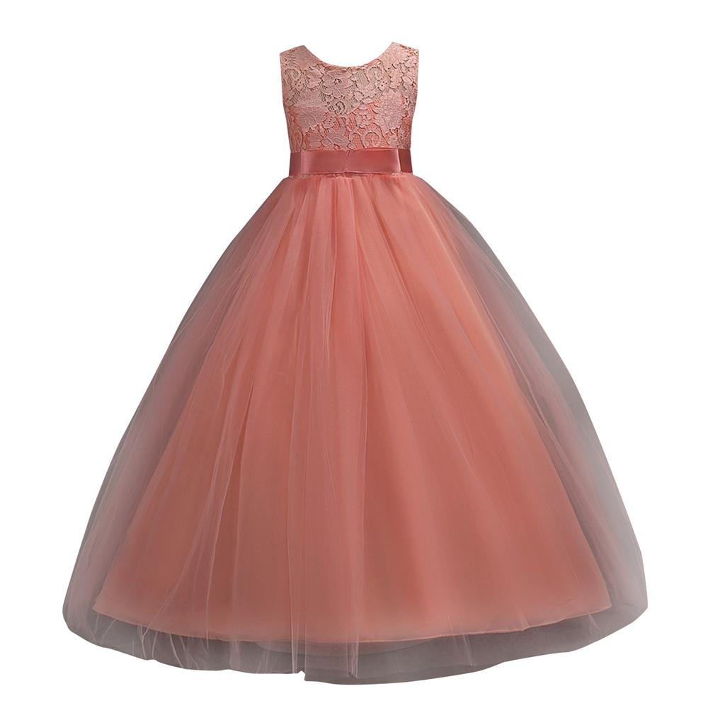 Toddler Kid Girl Lace Sleeveless Princess Gown Party Tulle Dress Cosplay Clothes