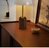 Mid-Century French Retro Solid Wood Bedside Lamp with Wabi-Sabi Style for Bedroom or Living Room