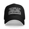 Vintage Everything Is Fine Trust Your GovernUnisext Baseball Cap Unisex Women Snapback Hat  Outdoor All Seasons Adjustable Fit Sun Hat