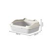 Extra Large Semi-Enclosed Anti-Splash Cat Litter Box