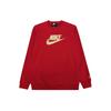 Sweatshirts Men's Red Crew Neck Moderate Regular CU4534-687