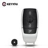 KEYYOU 3 Buttons Remote Car Key Shell Case For Mercedes Benz A C E S G Class GLC CLE CLA GLB GLS W177 W205 W213 W222 X167 AMC