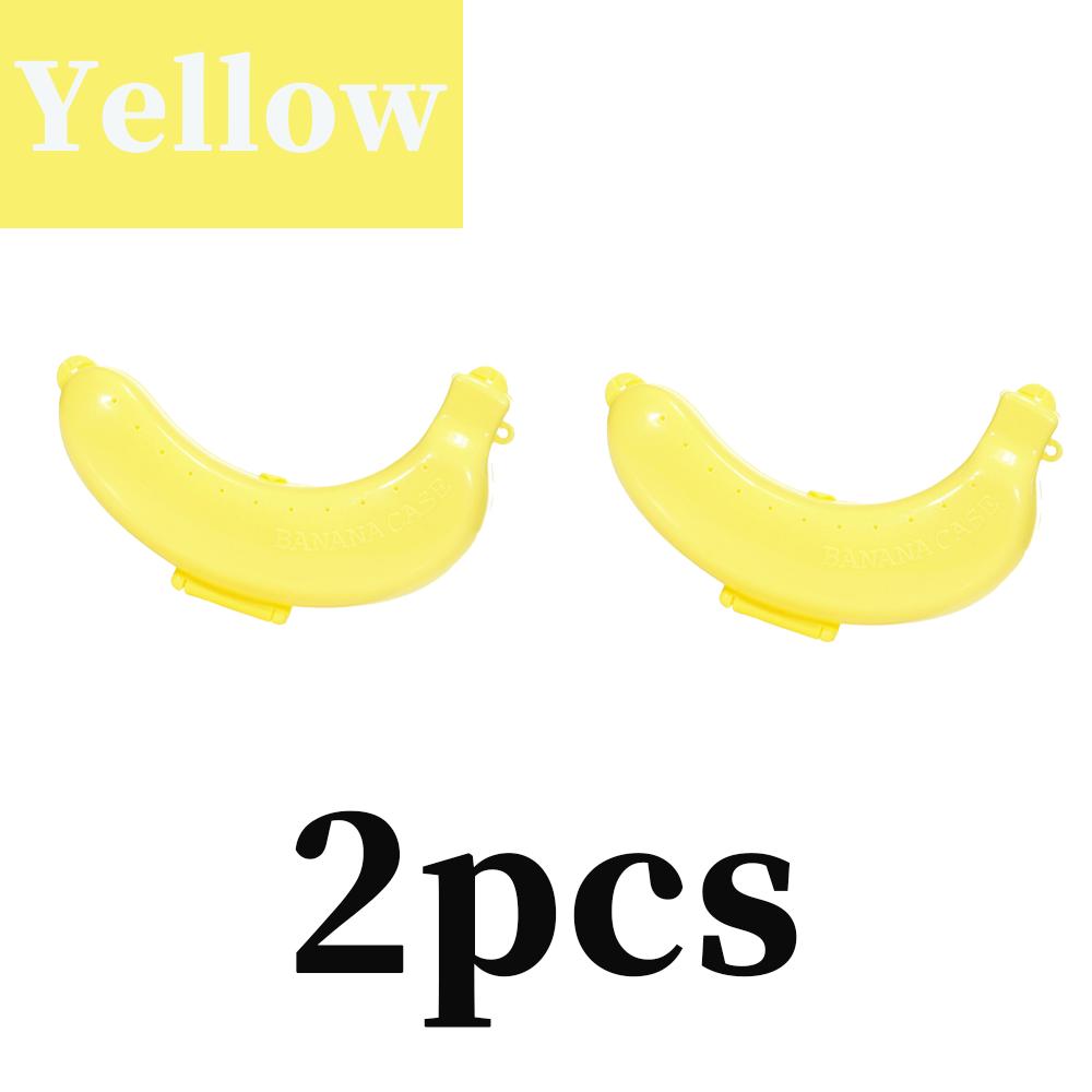 1-3pcs Banana Save Case Box Portable Flexible Keep Fresh Travel Outdoor Picnic Banana Shape Creative Plastic Fruit Storage Case