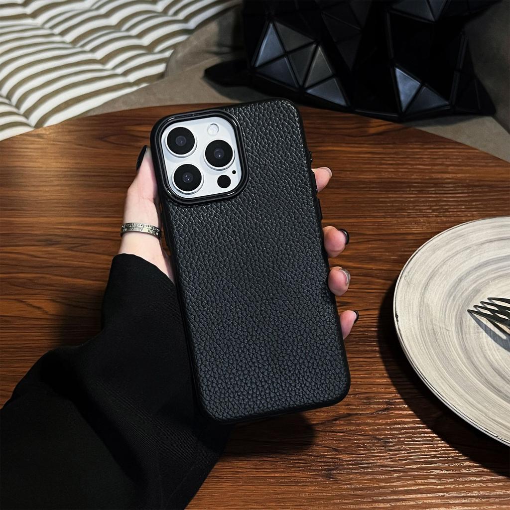 Nadaje się do etui na telefon komórkowy Apple 16 z wzorem liczi IPhone 15 Etui na telefon komórkowy Jednokolorowe Aksamitna tkanina 11 Etui ochronne Wysokiej klasy w dotyku