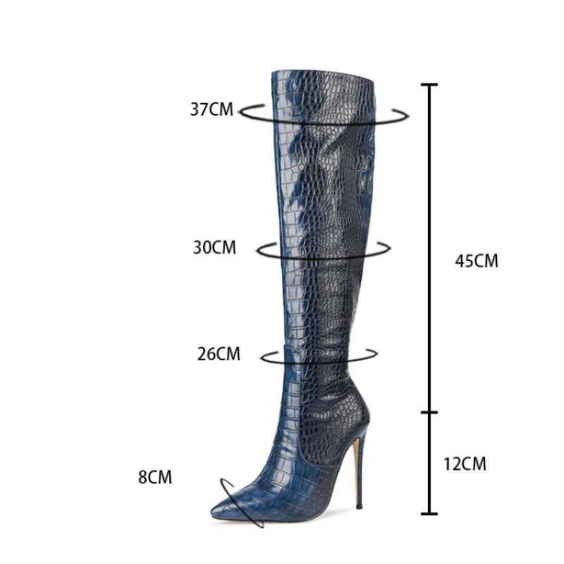 Fashion Women's Autumn Winter Boots Fashion Sexy Women's Boots Two-color Snake Knee High Boots 2025 Autumn and Winter New Women's Shoes
