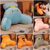 Soft Plush Dinosaur Backrest Cushion With Arms Bedside Pillow Gift