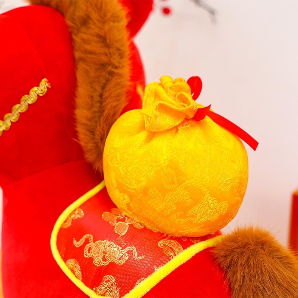 Viel Glück Pferd Plüschpuppe Maskottchenpuppen Tierkreis Pony Figur Stoffpferd Spielzeug Jahr des Pferdes