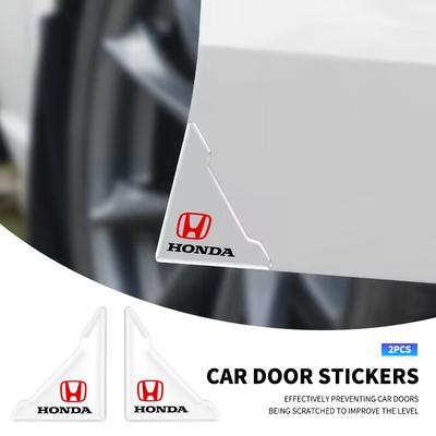 2pcs Car Door Anti-collision Anti-Scratch Cover Protector Transparent Sticker for Honda Mugen Power Civic Accord CRV Hrv Jazz MV1 Cwrt0