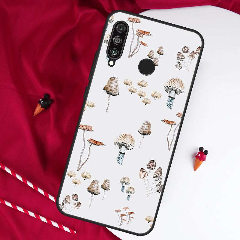 Mushroom For Huawei Nova 11 Pro 9 10 SE Y60 Y70 Y90 Y61 Y91 Y73 Y72 12i 11i 8i P20 P30 P40 Lite Case