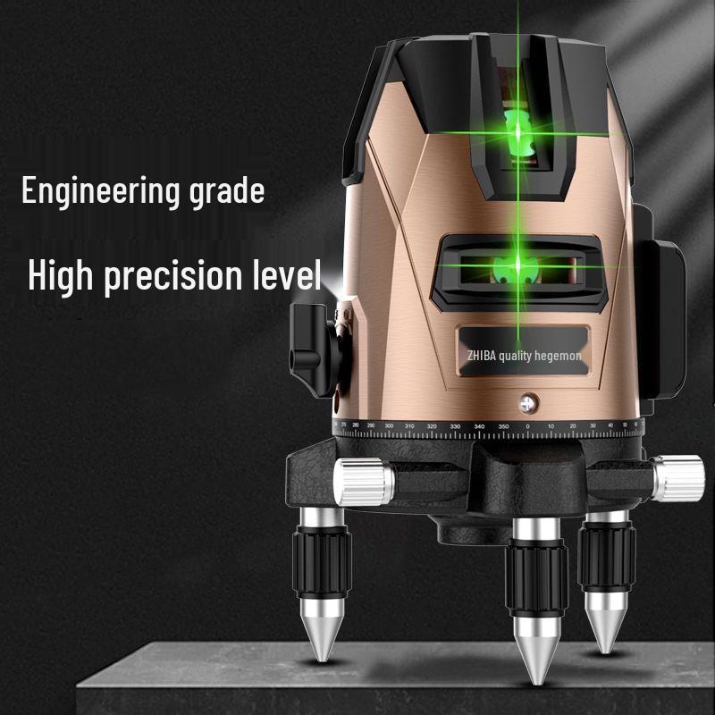 New High-Capacity Green Laser Infrared Level Tool - 35 Lines, Strong Light, Outdoor Automatic
