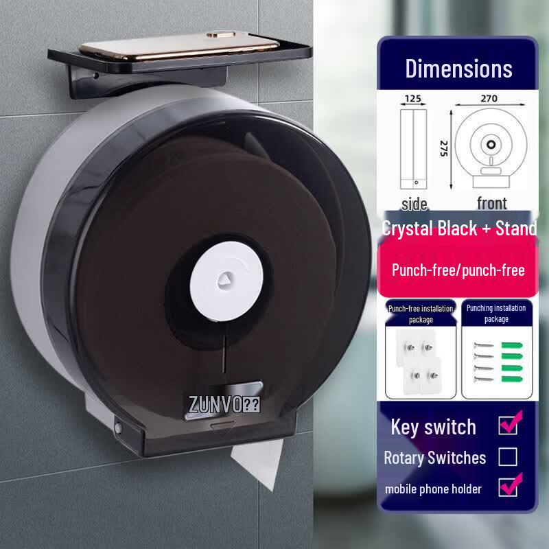 Abdo Waterproof Large Roll Countertop Tissue Holder