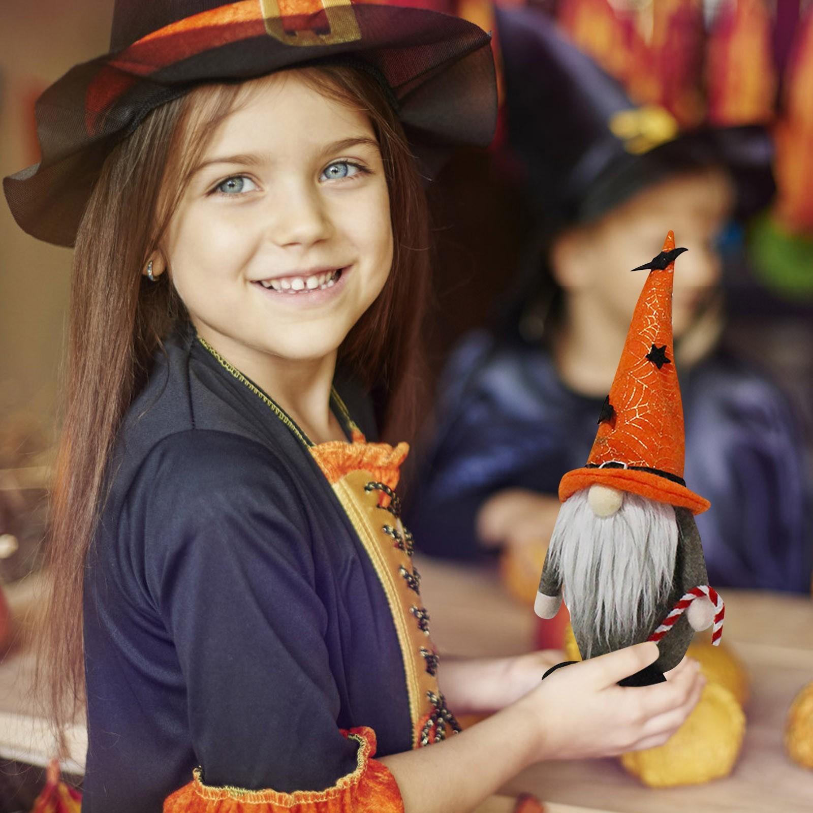 

Хэллоуин Гном Плюшевые украшения Рудольф Стоящая кукла Украшение окна One Size шафрановый