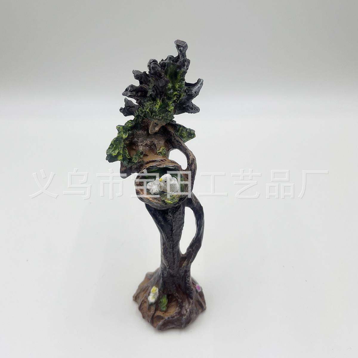 

Лесная муза, держащая птицу, статуэтка эльфа на дереве, украшение, декор для двора, украшение для дома