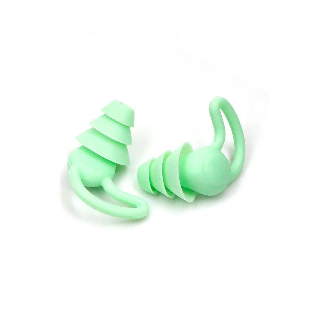 Safety Swip Wing Design Ear Plugs Triple Physical Noise Reduction Skin-friendly Silicone GEL Sleeping Earplug for Swimming