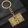 Christian Cross-shaped Keychain Alloy Keychain with Mini Book Pages Faithful Bag Charm Christian Anniversary Gift