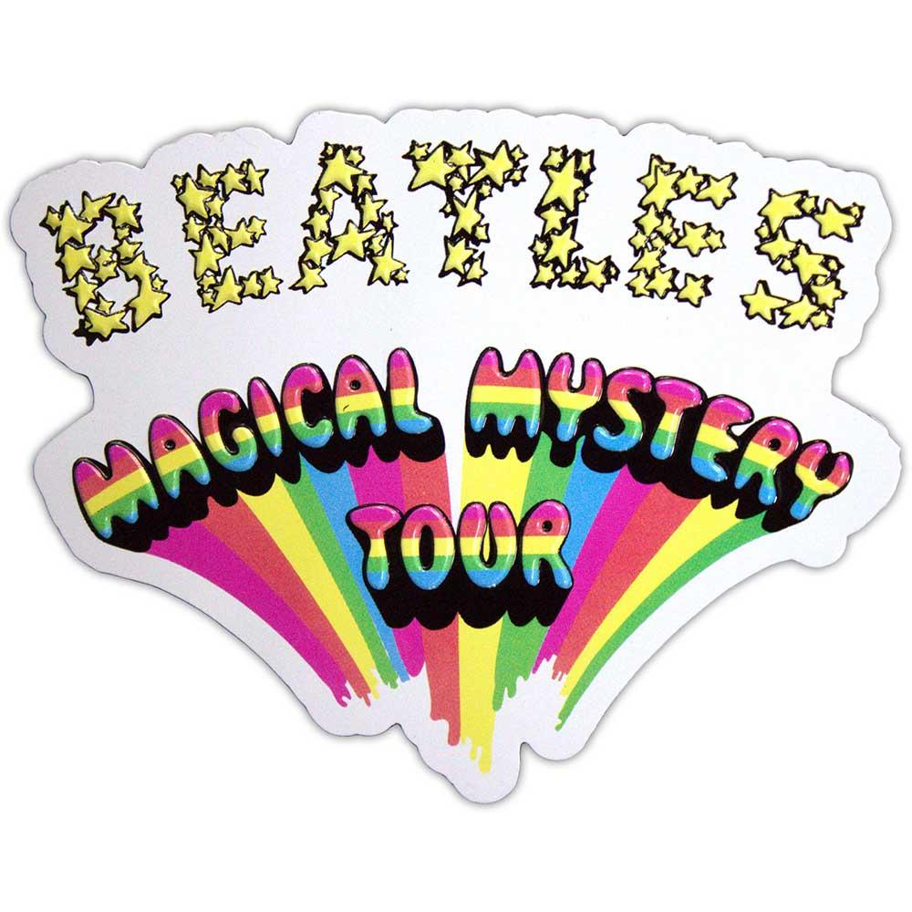 The Beatles Magical Mystery Tour Embossed Logo Fridge Magnet