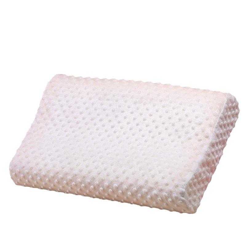 Memory Foam Slow Rebound Neck Support Pillow with White Bubble Design, Gift Box Included