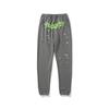 Sp5der 555555 Hoodie Sweatpants Set Rhinestone Spider Web Letter Print Casual Streetwear Youth
