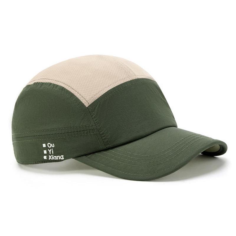 Japanese-style retro quick-dry baseball cap, workwear outdoor hiking hat, sunshade, waterproof, breathable, running cap Adjustable армия зеленый