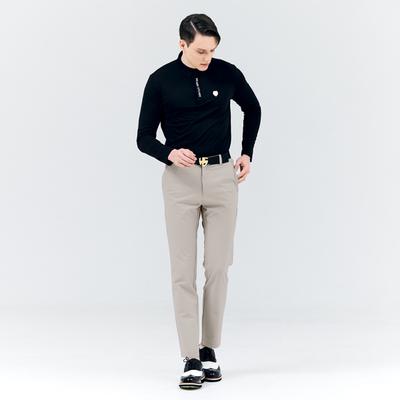 HENRY STUART Men'S Aripple Spandex Long Pants Beige