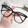 Transparente Computerbrille Damen Anti-Blaulicht Große Runde Rahmenbrille Trend Dekorative Brille Sommer Neu