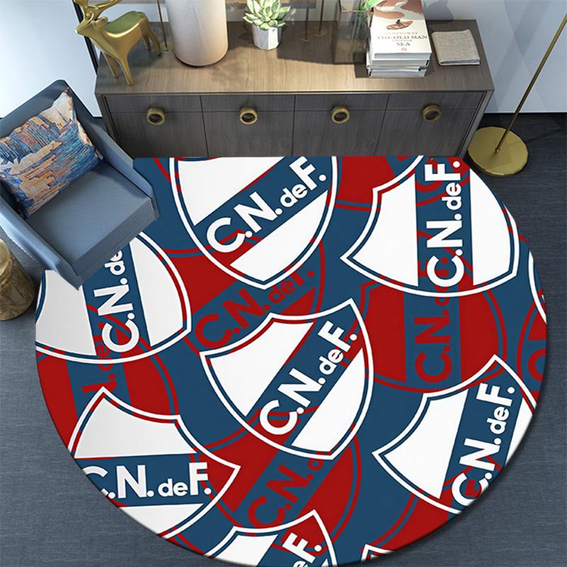 Club Atletico Independiente2 Round Area Rug,Carpet Rug for Living Room Bedroom Sofa Playroom Decor,Non-slip Floor Mat