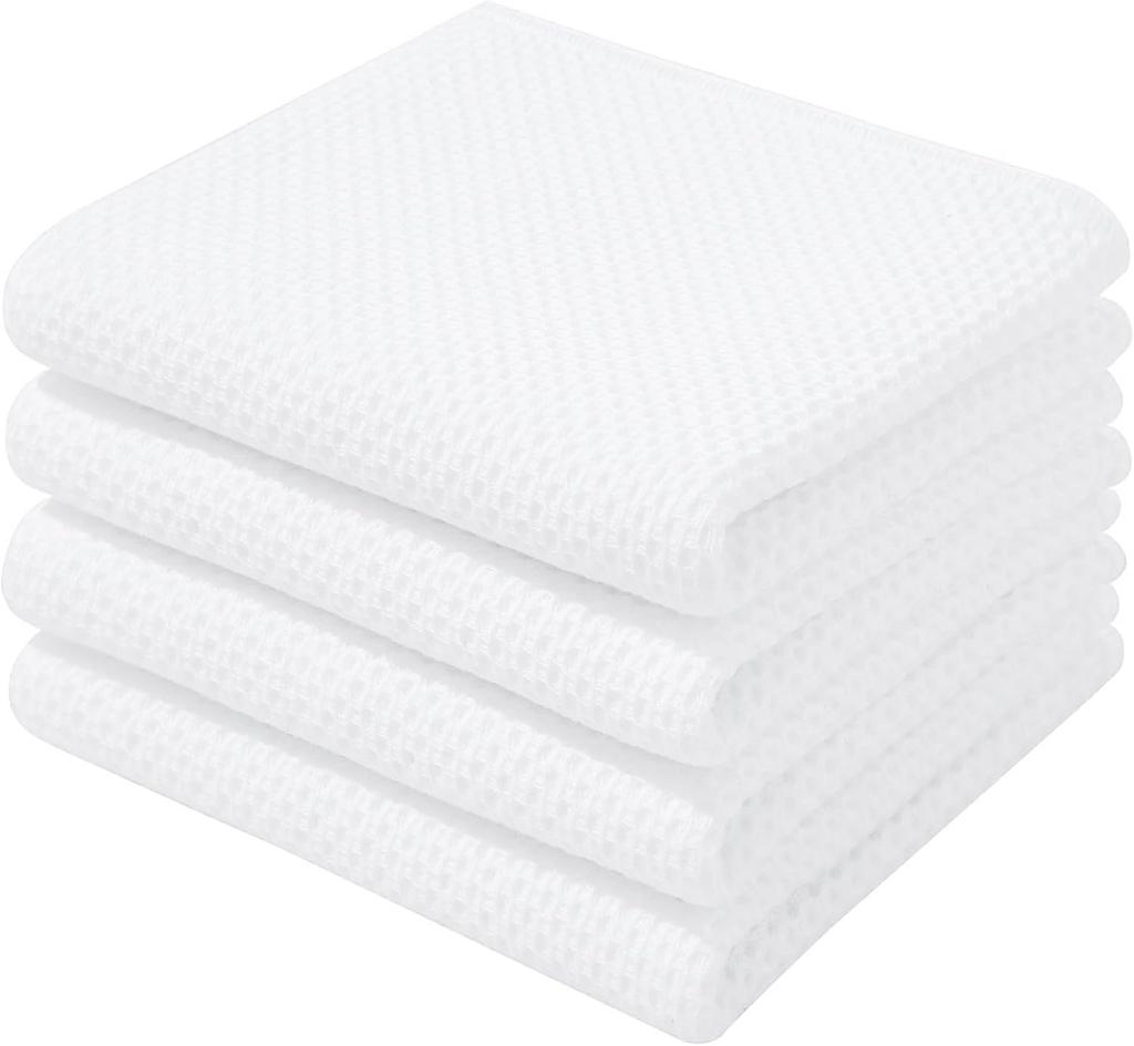 Panos Kitchen Nordic Waffle Kitchen Set of 34 X 73 White Cloths, Style, Dishcloths, Dishcloths, Children's Towels, Towels, 4, Cm,