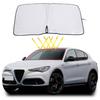 Auto-Sonnenschutz Windschutzscheibe Fenster Sonnenschutz Abdeckung für Alfa Romeo Stelvio 17+