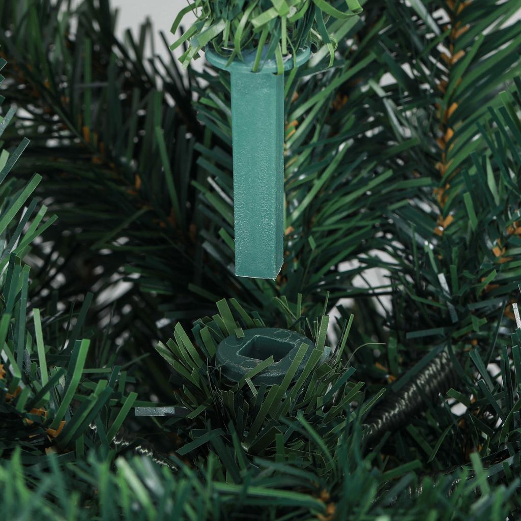 Artificial Christmas Tree 180 cm Slim Christmas Tree with Foldable Steel Stand, 479 Needle Branches Green
