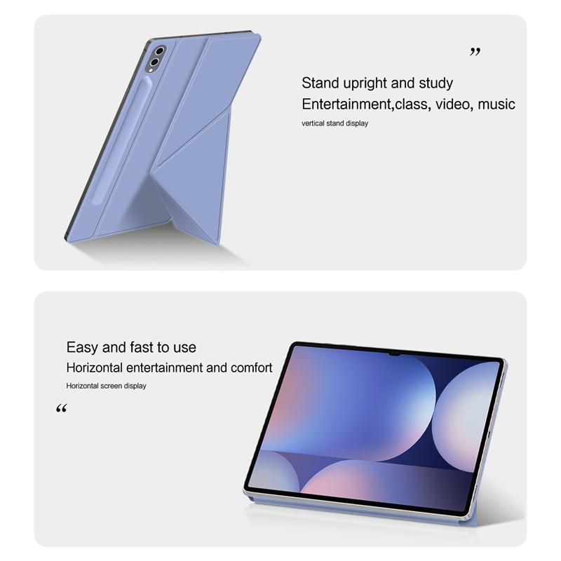 For Samsung Galaxy Tab S11 S10 Lite S9 S8 S7 FE Plus 12.4 11 Magnetic Case for Tab S10 S9 S8 Ultra 14.6 inch Pencil Holder Cover