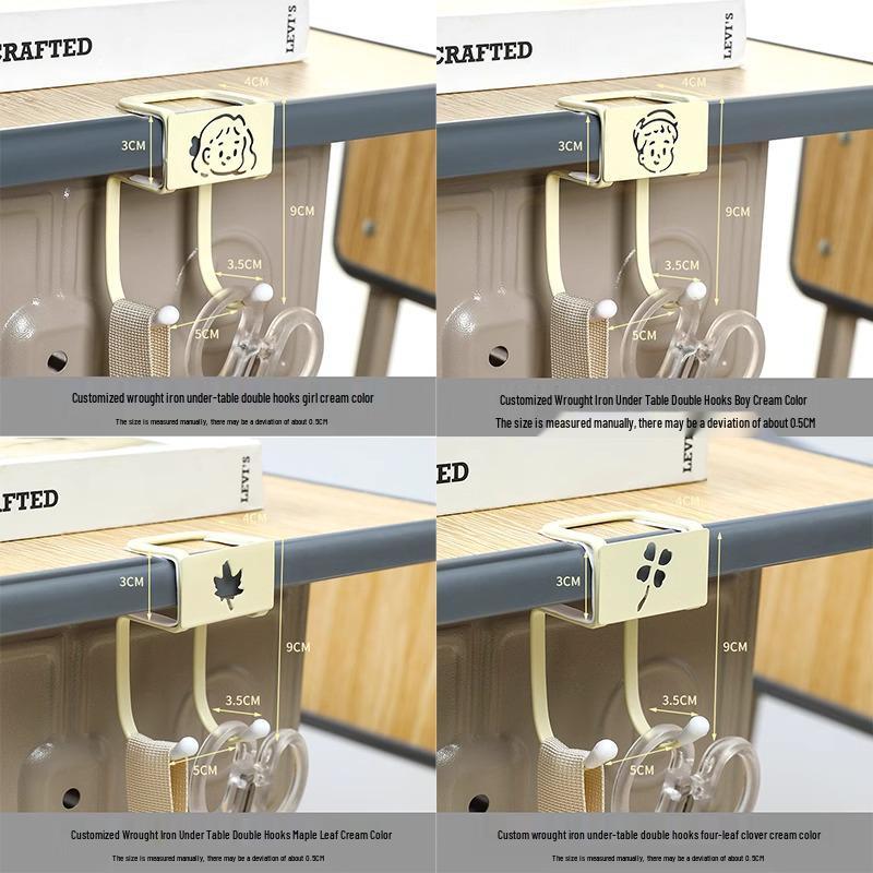 Classroom Desk Backpack Hook: Multifunctional Storage for Hanging Bags on Table Edge
