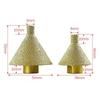 Diamond-Beveling Chamfer Bit For Angle Grinder Multifunctional Tile Marble Milling Tools Tile Ceramic Beveling Holes Trimming