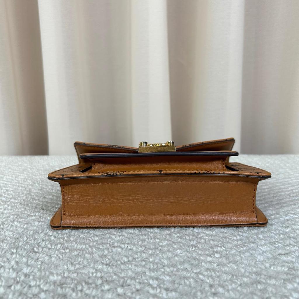 [Pre-Owned] Patricia Visetos Monogram Metal Chain Mini Waist Bag - Very Good #12HAN2S