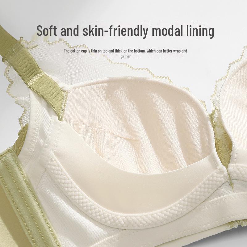 "Push-Up Bra for Small Breasts: Anti-Sagging, Smooth, Comfortable, Wireless, Sexy, Breathable Women's Underwear"
