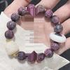 Bodhi Root Six-Character Mantra Beads: Women's Wrap-Around Bracelet for Prayer & Meditation.