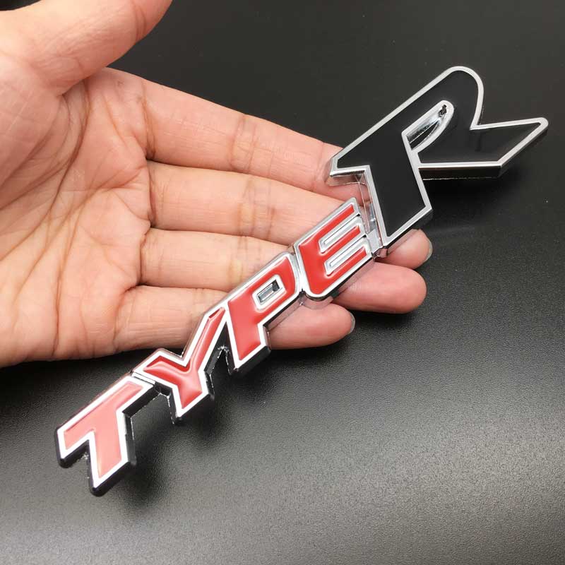 

3D Металлическая Боковая Наклейка-Шильдик на Кузов Автомобиля Для Honda Type R City CR-V XR-V HR-V Accord FIT Jazz Stream Crider Greiz CIVIC