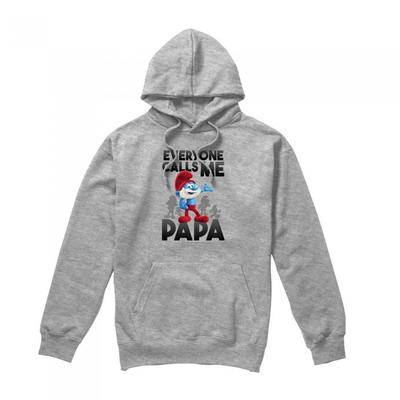 Smurfarna Unisex Vuxen Ring Mig Pappa Smurf Heather Huvtröja