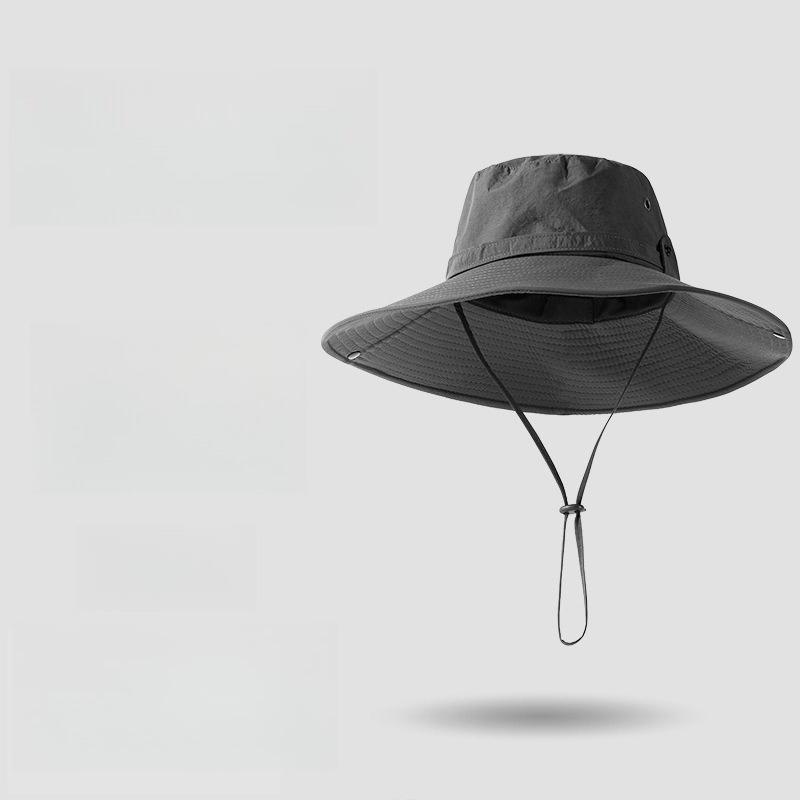 Western cowboy hat with large brim outdoor hiking fisherman hat sun shading sun protection fishing summer hiking hat