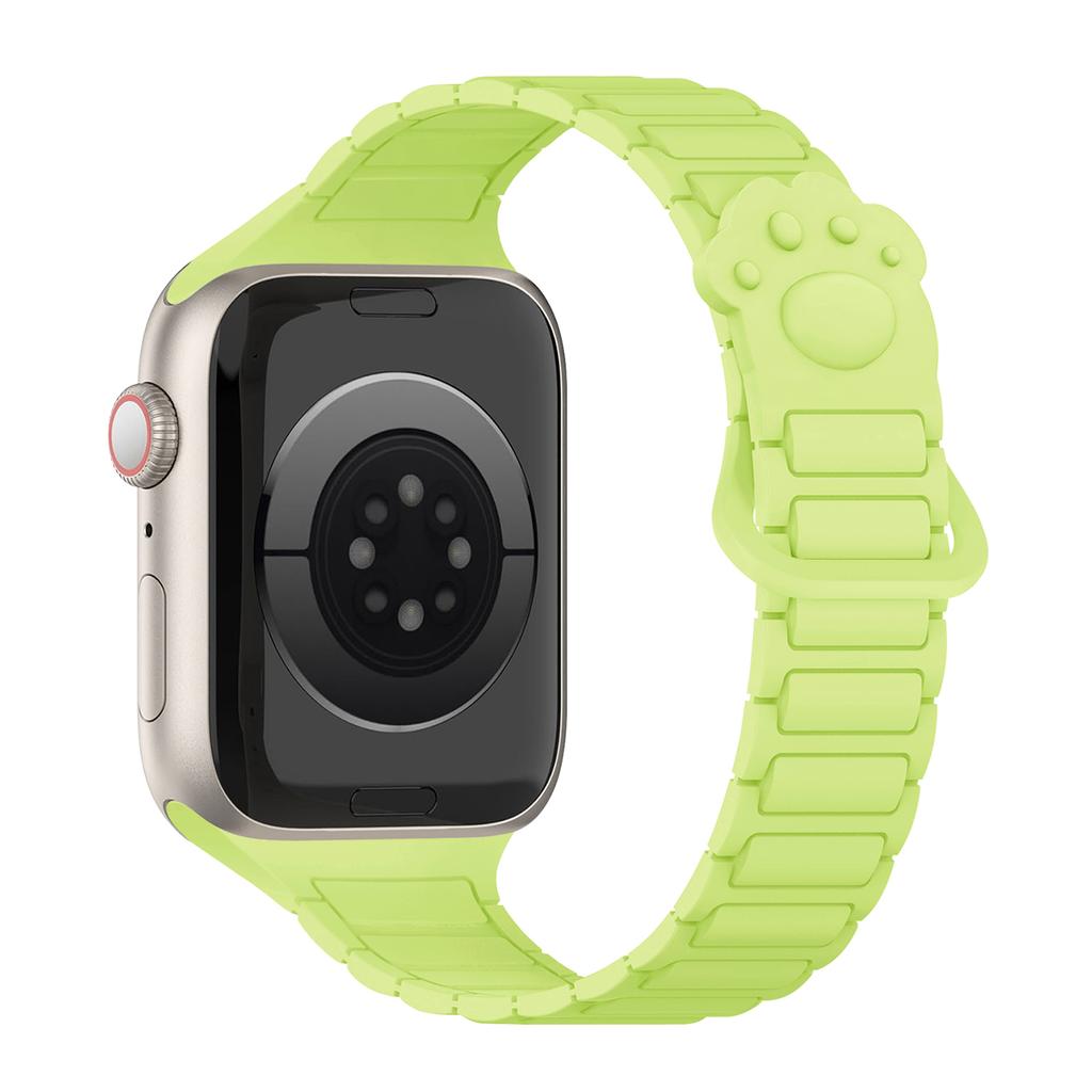 Magnetic Silicone Small Claws Strap for Apple Watch Bands Ultra 3 49mm 38mm 46mm 45mm 40mm 42mm 41mm Correa Bracelet iWatch 11 10 SE 9 8 7 6
