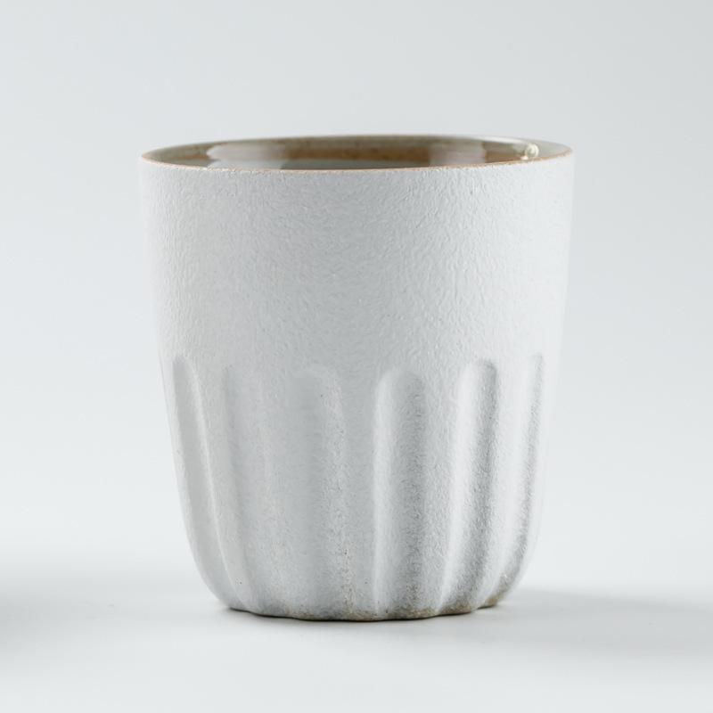 Coarse Pottery Japanese Style Large Tea Cups  Ceramic Cups Household Drinking Cups Mugs  Latte Coffee Cups Mouthwash Cups
