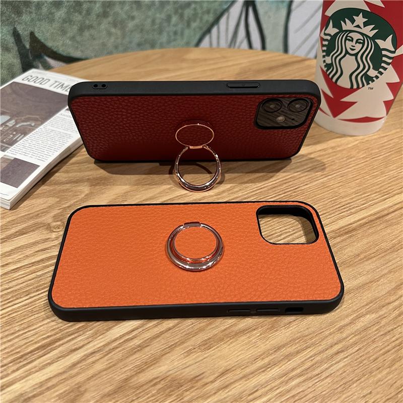 Luxusní kožené pouzdro s držákem na prsten pro Samsung Galaxy S23 S22 S21 S20 A23 A33 A53 A12 A51 Redmi Note 11 iPhone 14 13 12 11 Pro Max měkký kryt